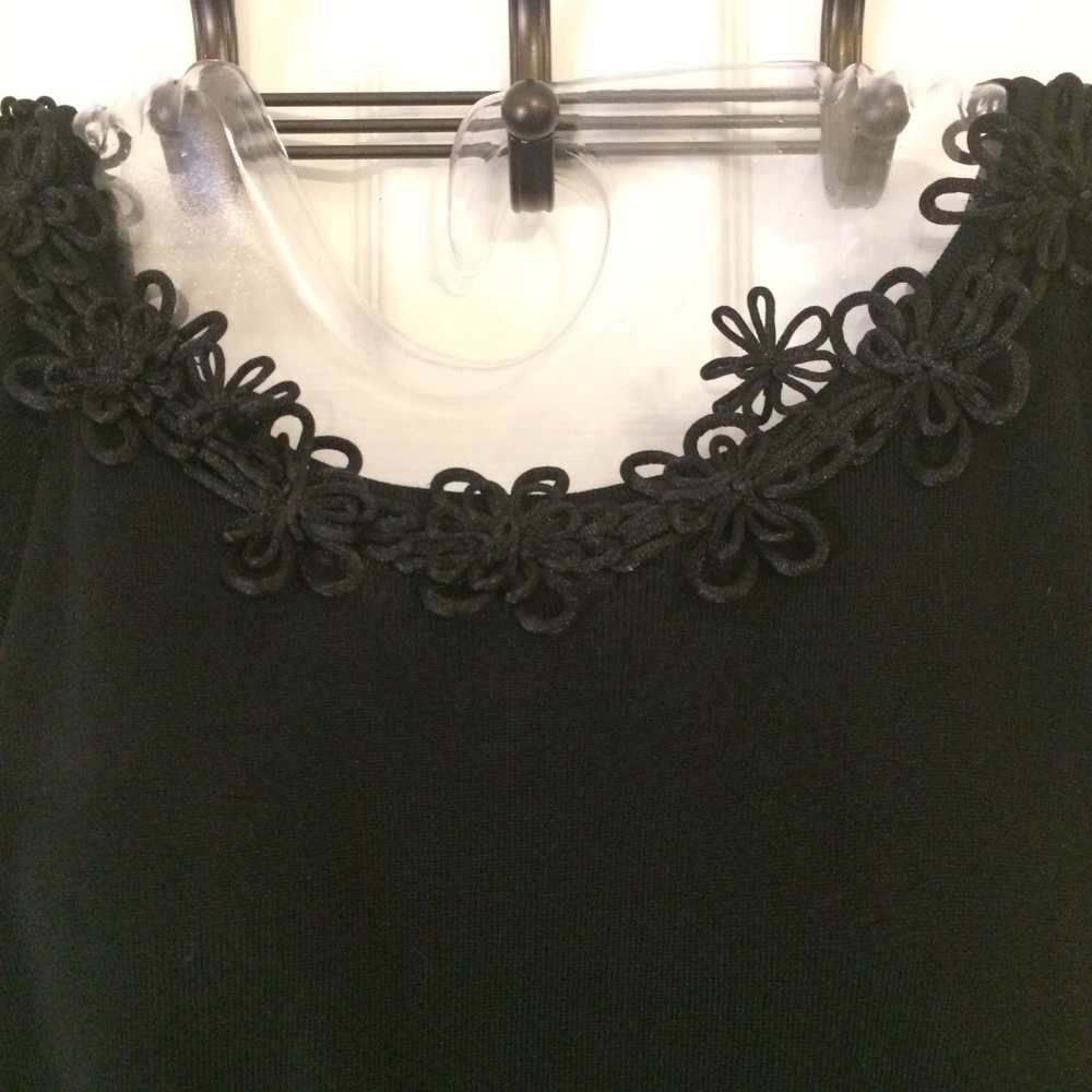 2/$10! LAST CHANCE! Grace Ribbon Flower Shirt - Picture 2 of 5
